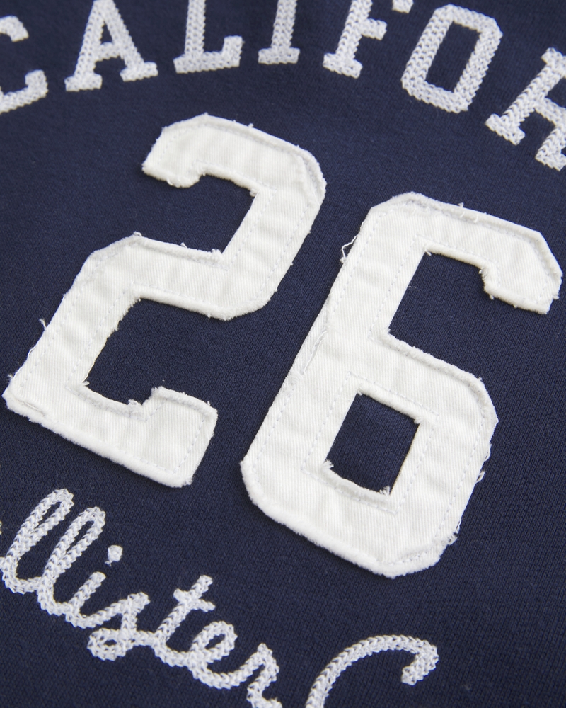 logo pattern zip-up hoodie