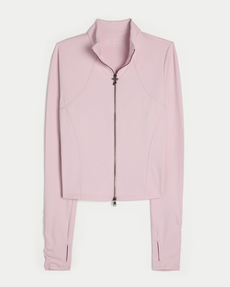 gilly hicks recharge active bow double zipper jacket